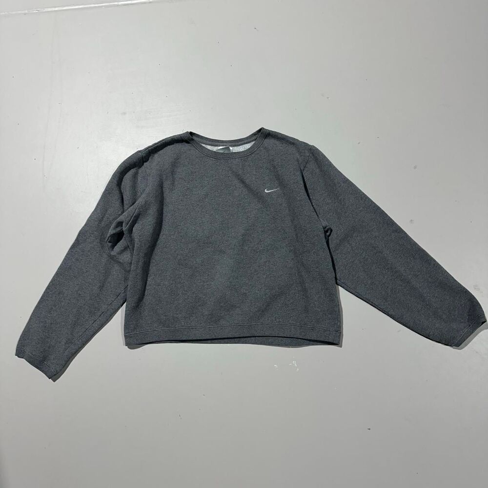 Y2K Women's Small Grey Nike Crewneck Sweater
